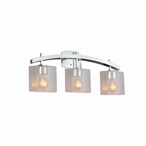 Bathroom Fixtures Three Lights by Justice Designs ( 102 | FSN-8593-30-SEED-CROM-LED3-2100 Fusion ) 