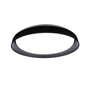 Flush Mounts Glass Down by Kuzco Lighting ( 347 | FM43117-BK-5CCT Hampton ) 