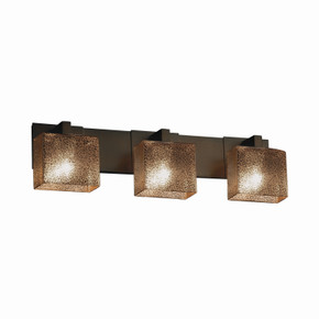 Bathroom Fixtures Three Lights by Justice Designs ( 102 | FSN-8923-55-MROR-DBRZ Fusion ) 