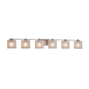 Bathroom Fixtures Five+Lights by Justice Designs ( 102 | FSN-8446-30-FRCR-NCKL-LED6-4200 Fusion ) 