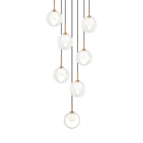 Mid. Chandeliers Multi-Port/Cascade by Matteo Lighting ( 423 | C60607AGCL Delcia ) 
