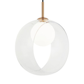 Mini Pendants Glass Down by Matteo Lighting ( 423 | C60611AGCL Delcia ) 