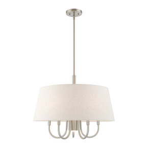 Mid. Chandeliers Drum Shade by Livex Lighting ( 107 | 50805-91 Belclaire ) 