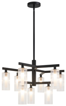 Mid. Chandeliers Glass Down by Matteo Lighting ( 423 | C60809BK Kristof ) 