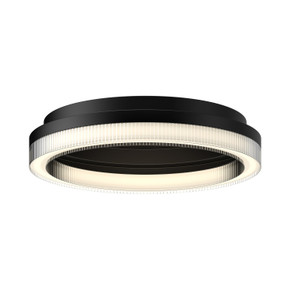 Flush Mounts Glass Down by Kuzco Lighting ( 347 | FM46116-BK-3CCT-UNV Calix ) 