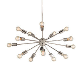 Large Chandeliers Starburst by Justice Designs ( 102 | NSH-8024-NCKL Axion ) 