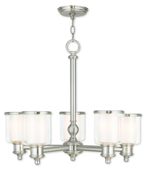 Mid. Chandeliers Glass Up by Livex Lighting ( 107 | 40205-91 Middlebush ) 