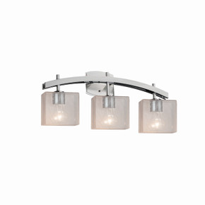 Bathroom Fixtures Three Lights by Justice Designs ( 102 | FSN-8593-55-SEED-NCKL-LED3-2100 Fusion ) 