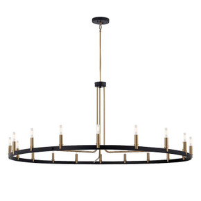 Large Chandeliers Candle by Justice Designs ( 102 | NSH-8046-MBBR Clayton ) 