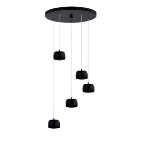 Pendants Multi-port/Cascade by Justice Designs ( 102 | NSH-8118-MBLK Frascati ) 