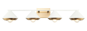 Bathroom Fixtures Four Lights by Matteo Lighting ( 423 | S06804WHAG Velax ) 