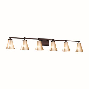 Bathroom Fixtures Five+Lights by Justice Designs ( 102 | FSN-8426-20-MROR-DBRZ Fusion ) 