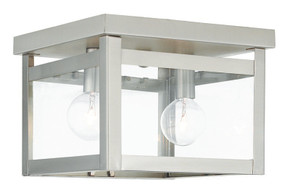 Flush Mounts Cage Style by Livex Lighting ( 107 | 4031-91 Milford ) 