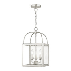 Foyer/Hall Lanterns Glass w/Frame by Livex Lighting ( 107 | 4037-91 Milford ) 