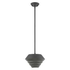 Mini Pendants Metal Shade by Livex Lighting ( 107 | 40401-76 Amsterdam ) 