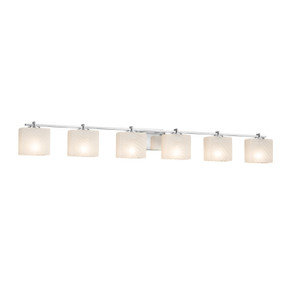 Bathroom Fixtures Five+Lights by Justice Designs ( 102 | FSN-8446-55-WEVE-CROM-LED6-4200 Fusion ) 