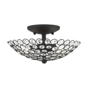 Semi-Flush Mts. Bowl Style by Livex Lighting ( 107 | 40441-04 Cassandra ) 