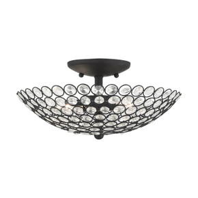 Semi-Flush Mts. Bowl Style by Livex Lighting ( 107 | 40443-04 Cassandra ) 