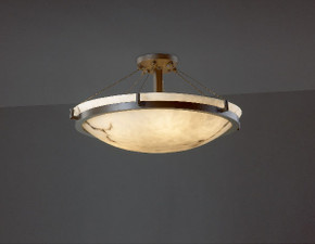 Semi-Flush Mts. Bowl Style by Justice Designs ( 102 | FAL-9682-35-DBRZ LumenAria ) 
