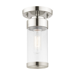 Semi-Flush Mts. Glass Down by Livex Lighting ( 107 | 40480-05 Hillcrest ) 