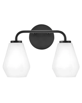 Bathroom Fixtures Two Lights by Lark ( 531 | 85502BK Gio ) 