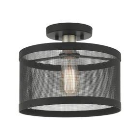 Semi-Flush Mts. Drum Shade by Livex Lighting ( 107 | 46216-04 Industro ) 