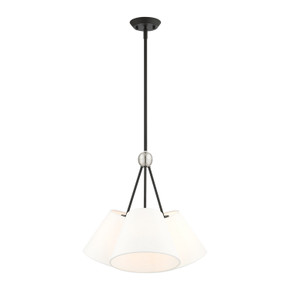 Mini Chandeliers Drum Shade by Livex Lighting ( 107 | 40563-04 Prato ) 