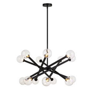 Large Chandeliers Starburst by Matteo Lighting ( 423 | C64614BKCL Matchstix ) 