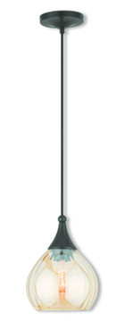 Mini Pendants Cable by Livex Lighting ( 107 | 40615-92 Hand Blown Art Glass Mini Pendants ) 