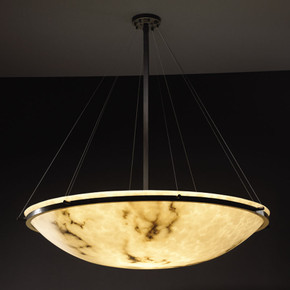 Pendants Bowl Style by Justice Designs ( 102 | FAL-9694-35-MBLK LumenAria ) 
