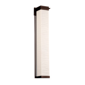 Exterior Wall Mt./Flush by Justice Designs ( 102 | PNA-7547W-WAVE-DBRZ Porcelina ) 
