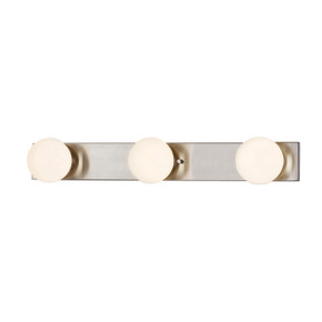 Bathroom Fixtures Three Lights by Justice Designs ( 102 | FSN-4043-CLOP-NCKL Fusion ) 