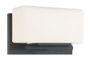 Sconces Single Glass by Matteo Lighting ( 423 | S10801MB Chiclet ) 