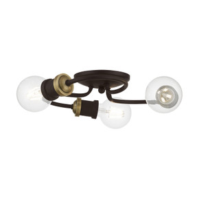Semi-Flush Mts. Exposed Lamps by Livex Lighting ( 107 | 46383-07 Bromley ) 
