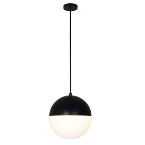 Pendants Metal Shade by Justice Designs ( 102 | FSN-4152-OPAL-MBLK Fusion ) 