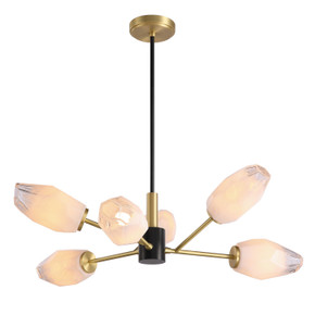 Large Chandeliers Glass Shade by Kanova & Co. ( 508 | KCH0114-6NB Glacier ) 
