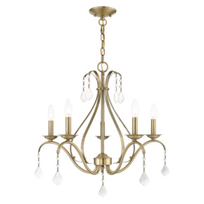Mid. Chandeliers Candle by Livex Lighting ( 107 | 40845-01 Caterina ) 