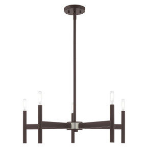 Mid. Chandeliers Candle by Livex Lighting ( 107 | 51175-07 Copenhagen ) 