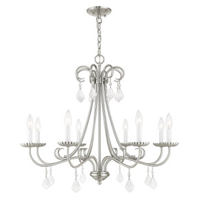 Mid. Chandeliers Candle by Livex Lighting ( 107 | 40878-91 Daphne ) 