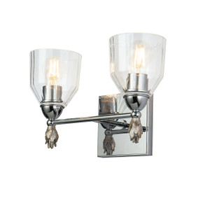 Sconces Double Glass by Lucas + McKearn ( 175 | BB1000PC-2-F1S Felice ) 
