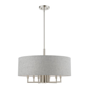 Mid. Chandeliers Drum Shade by Livex Lighting ( 107 | 46736-91 Dakota ) 