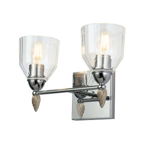 Sconces Double Glass by Lucas + McKearn ( 175 | BB1000PC-2-F2S Felice ) 