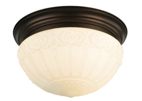 Flush Mounts Bowl Style by Meyda Tiffany ( 57 | 130633 White Puffy Rose ) 