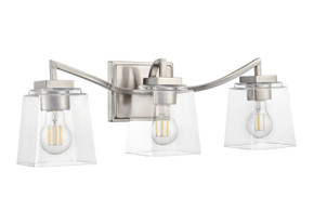 Bathroom Fixtures Three Lights by Millennium ( 59 | 24003-BN Avenna ) 