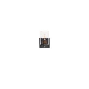 Sconces Single Glass by Maxim ( 16 | 11841CDABBK Sleek ) 