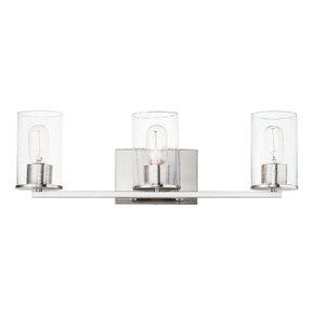 Bathroom Fixtures Three Lights by Maxim ( 16 | 11843CDSN Sleek ) 