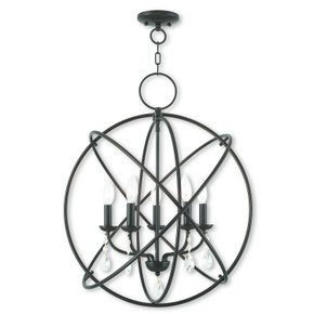 Mid. Chandeliers Sphere by Livex Lighting ( 107 | 40905-92 Aria ) 