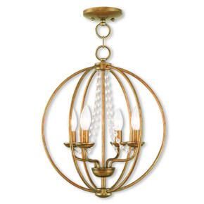 Mini Chandeliers Sphere by Livex Lighting ( 107 | 40914-48 Arabella ) 