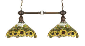 Linear/Island 2 Light Bar by Meyda Tiffany ( 57 | 65825 Wild Sunflower ) 