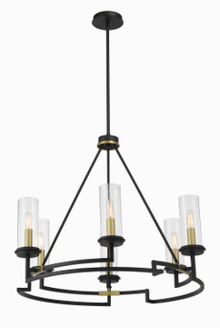 Mid. Chandeliers Glass Up by Minka-Lavery ( 7 | 3206-781 Hillstone ) 